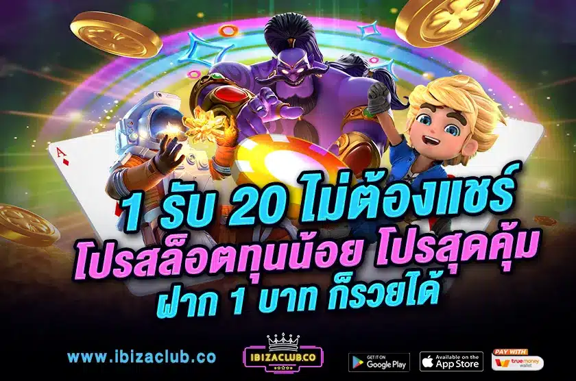 1 รับ 20 ไม่ต้องแชร์
